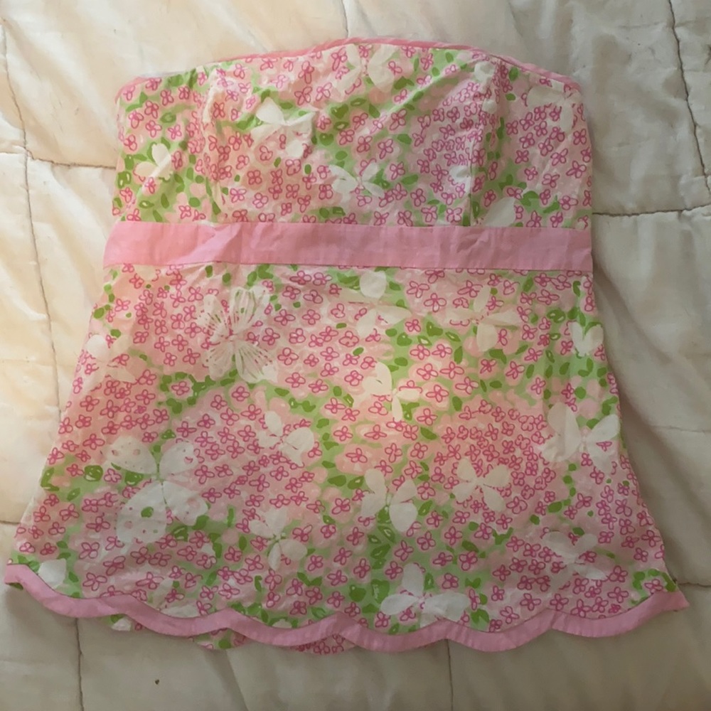 Lily Pulitzer strapless shirt